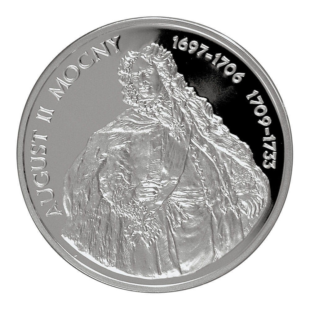 10 zł / 2005 r. - August II Mocny (półpostać)