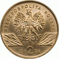 2 zł / 1998 r. - Ropucha paskówka