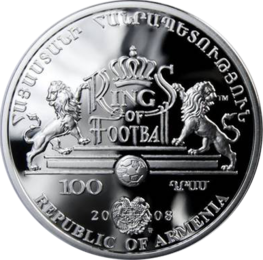 ARMENIA 100 dram / 2008 r. - Królowie futbolu: Eusebio