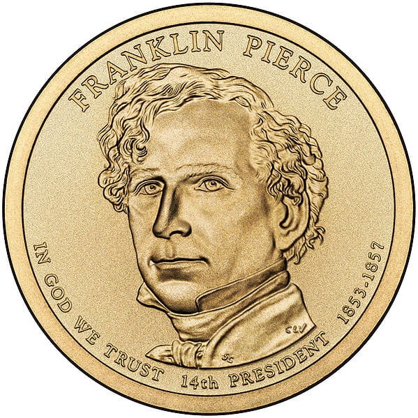 Prezydenci USA - 1$ / 2010 r. - Franklin Pierce (nr 14)