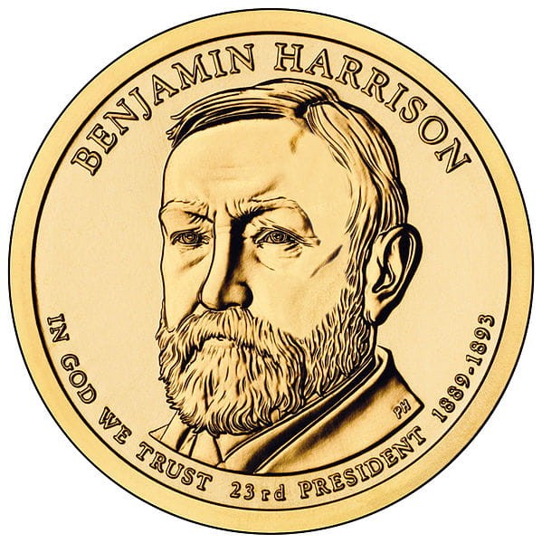 Prezydenci USA - 1$ / 2012 r. - Benjamin Harrison (nr 23)