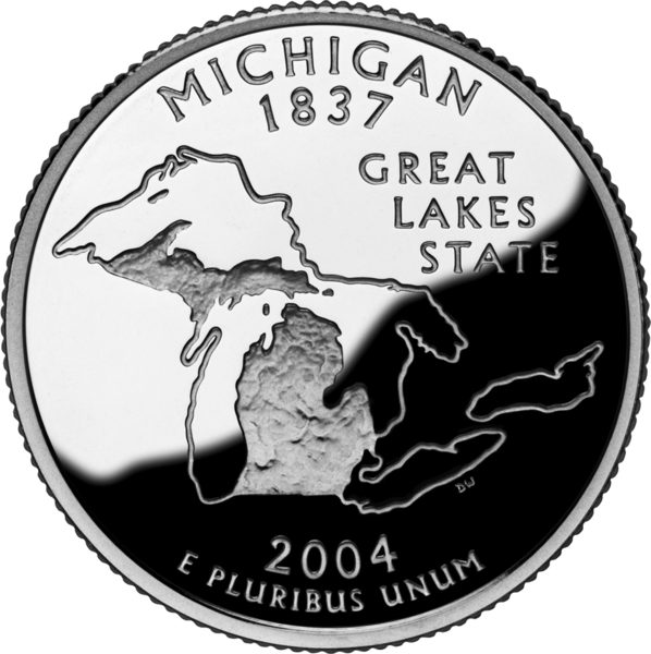 USA: 25 Centów / 2004 r. - Michigan (nr 26)