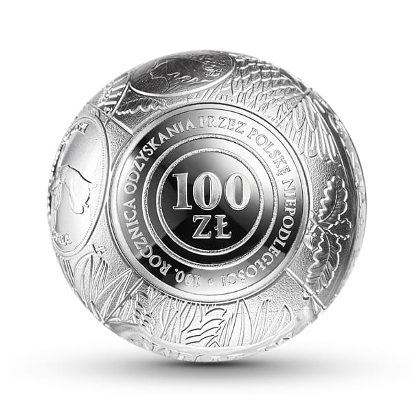 100 zł / 2018 r. - 100. rocznica odzyskania przez Polskę niepodległości