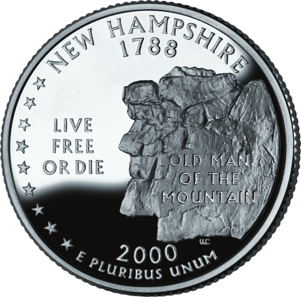 USA: 25 Centów / 2000 r. - New Hampshire (nr 9)