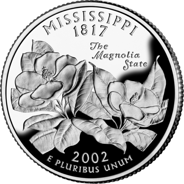 USA: 25 Centów / 2002 r. - Missisipi (nr 20)