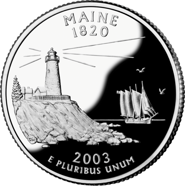 USA: 25 Centów / 2003 r. - Maine (nr 23)