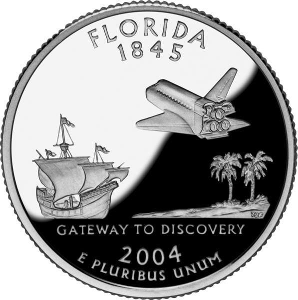 USA: 25 Centów / 2004 r. - Floryda (nr 27)