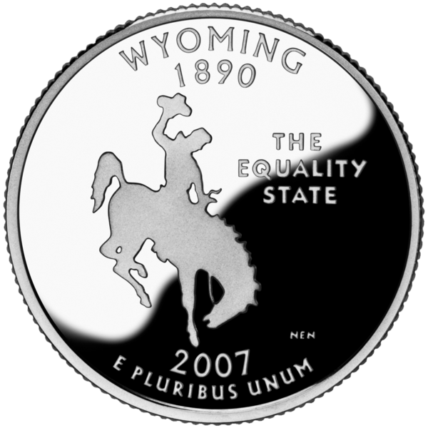 USA: 25 Centów / 2007 r. - Wyoming (nr 44)