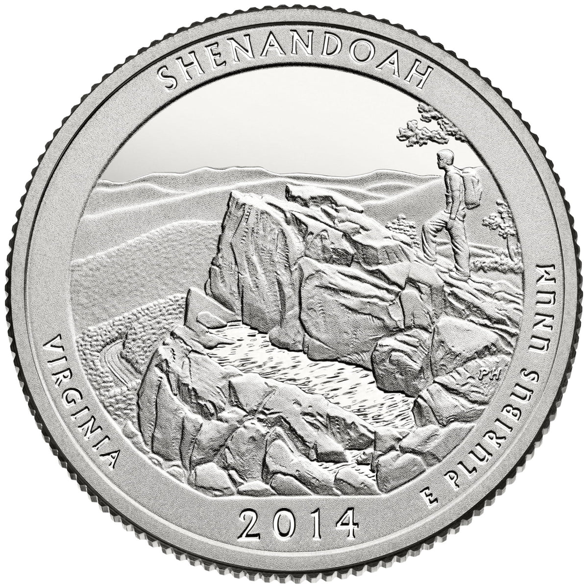 USA: 25 Centów / 2014 r. - Park Narodowy Shenandoah (nr 22)