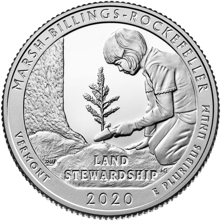 USA: 25 Centów / 2020 r. - Marsh-Billings-Rockefeller National Historical Park (nr 54)