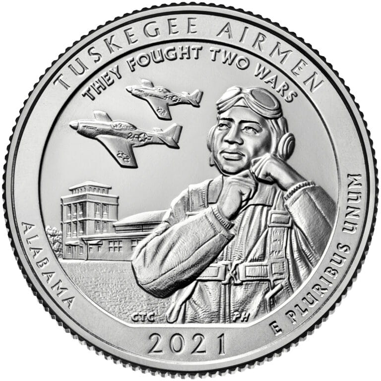 USA: 25 Centów / 2021 r. - Tuskegee Airmen National Historic Site (nr 56)