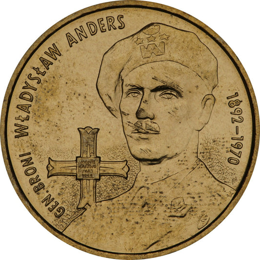 2 zł / 2002 r. - Generał broni Władysław Anders