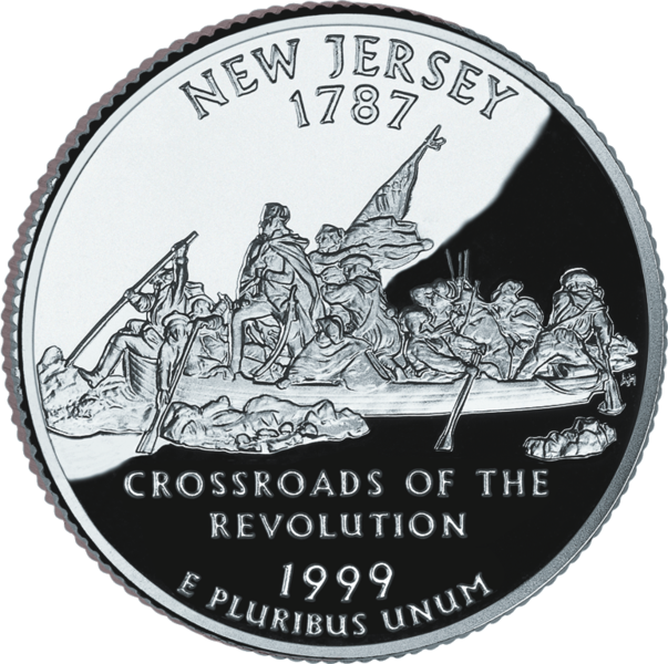 USA:  25 Centów / 1999 r. - New Jersey (nr 3)