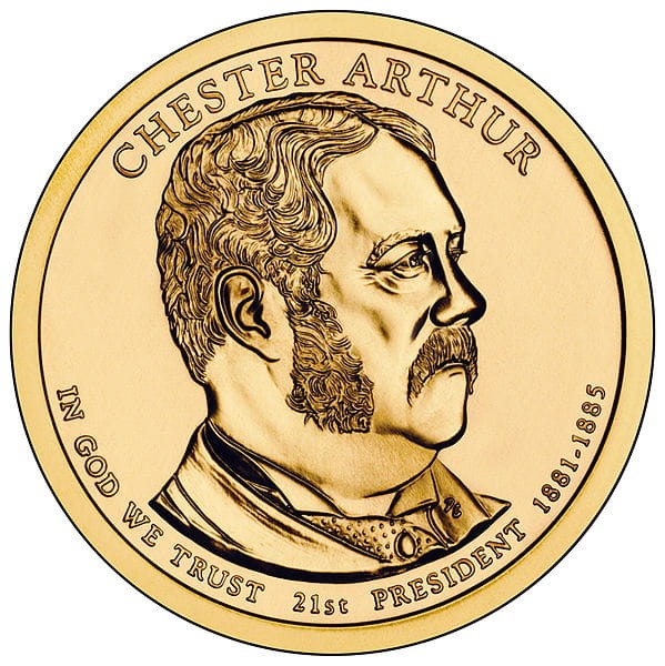 Prezydenci USA - 1$ / 2012 r. - Chester A. Arthur  (nr 21)