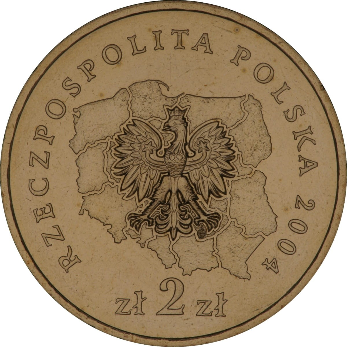 2 zł / 2004 r. - Herby Województw: Dolnośląskie