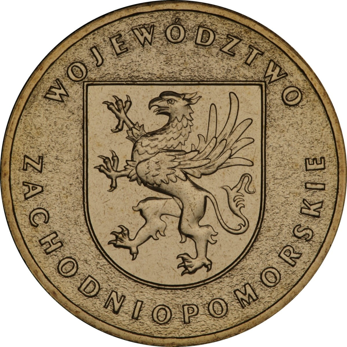 2 zł / 2005 r. - Herby Województw: Zachodniopomorskie