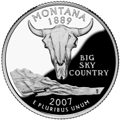 USA:  25 Centów / 2007 r. - Montana (nr 41)