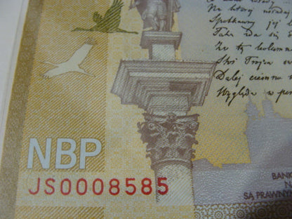 Ciekawy nr serii  20 zł / 2009 r. - Juliusz Słowacki - 0008585
