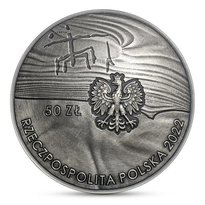 50 zł / 2022 r. -  Kopalnia krzemienia pasiastego „Krzemionki”