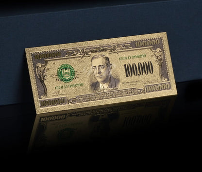USA: Banknot złocony 100.000$ -  STO TYSIĘCY dolarów /1928