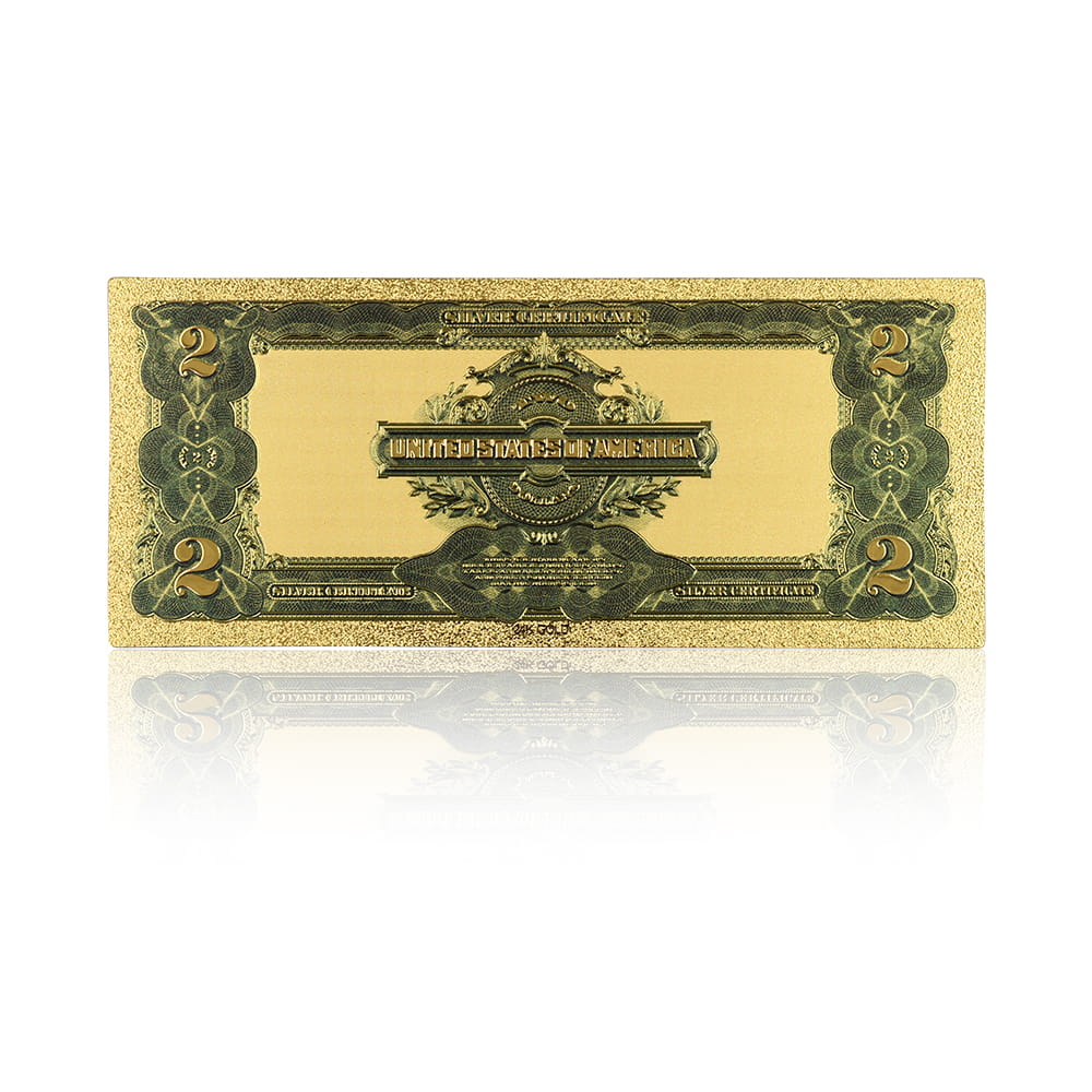 USA: Banknot złocony 2$ - DWA dolary /1899