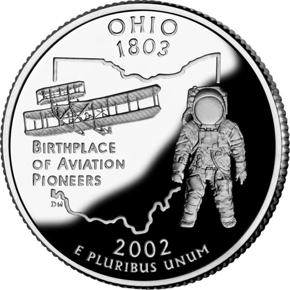 USA:  25 Centów / 2002 r. - Ohio (nr 17)