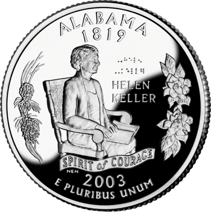 USA:  25 Centów / 2003 r. - Alabama (nr 22)