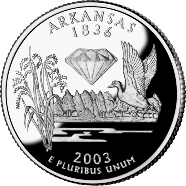 USA:  25 Centów / 2003 r. - Arkansas (nr 25)