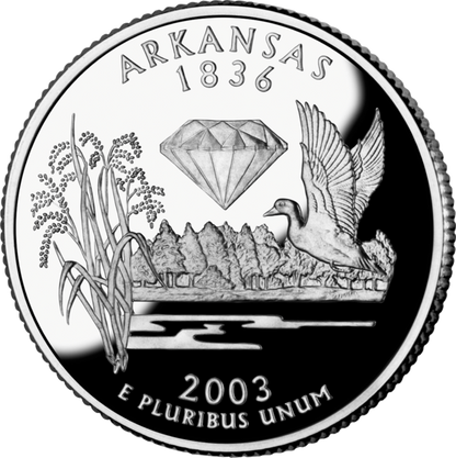 USA:  25 Centów / 2003 r. - Arkansas (nr 25)
