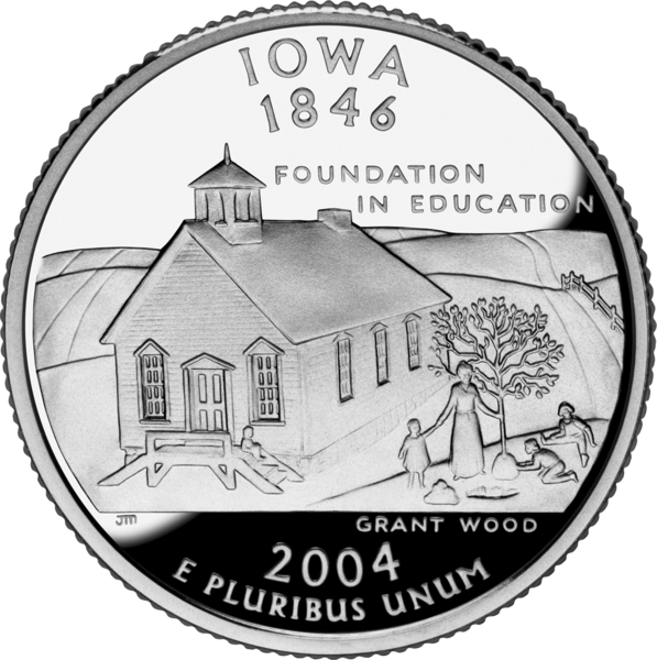 USA:  25 Centów / 2004 r. - Iowa (nr 29)