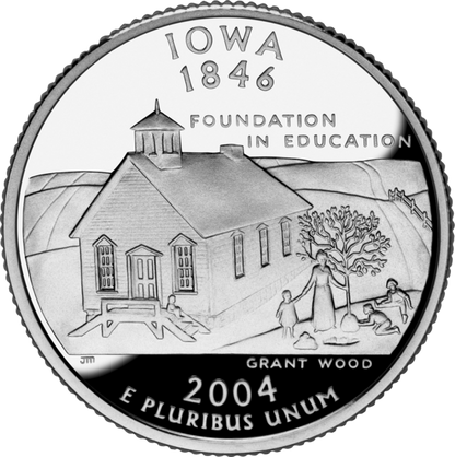 USA:  25 Centów / 2004 r. - Iowa (nr 29)