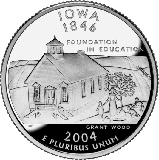 USA:  25 Centów / 2004 r. - Iowa (nr 29)