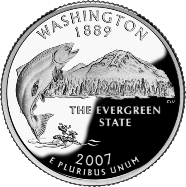 USA:  25 Centów / 2007 r. - Waszyngton (nr 42)