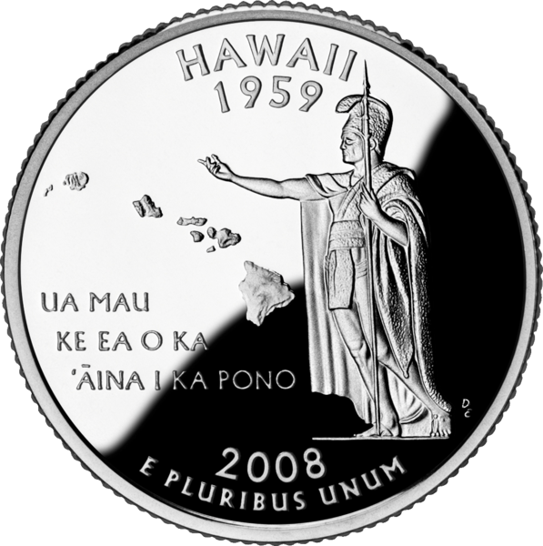 USA:  25 Centów / 2008 r. - Hawaje (nr 50)