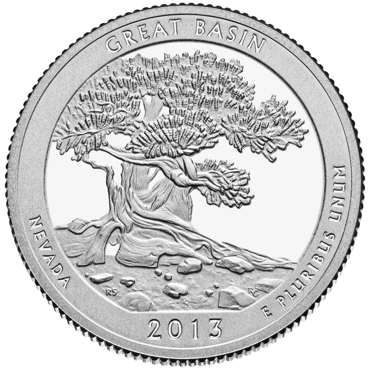 USA:  25 Centów / 2013 r. -  Park Narodowy Wielkiej Kotliny (nr 18)